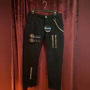 Dollskill Horoscopez goth pants with chain